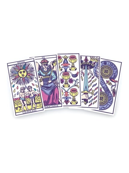Tarot de Marseille Pastel taro kortos Dusserre by Cartamundi 6 Tarot de Marseille Pastel taro kortos Dusserre by Cartamundi 6