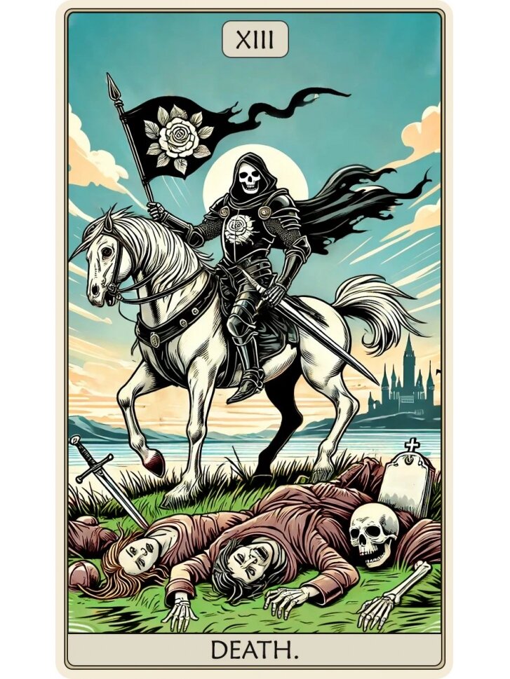 Tarot: The Death Dėlionė Iš Medžio (250 detalių) Fantasy Puzzles