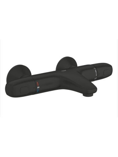 Termostatinis vonios maišytuvas Grohtherm 1000, 1/2, black - matt black, juoda matinė spalva