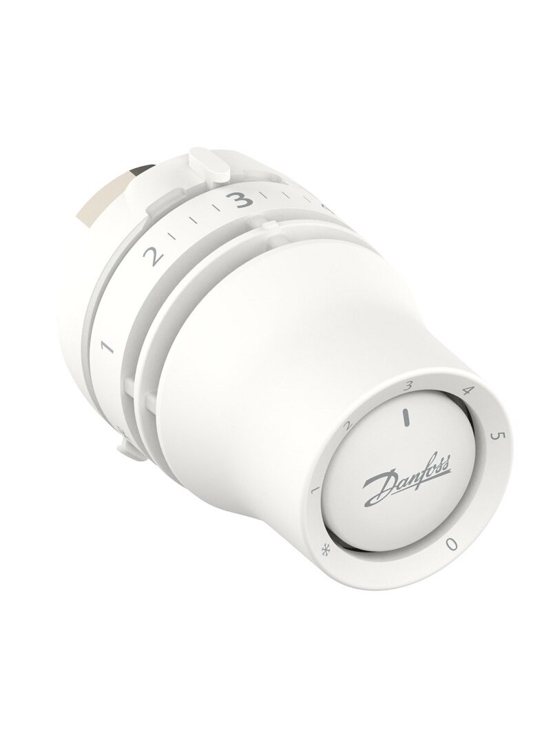 Termostatinė galva Danfoss Redia M30x1,5, 8-28 °C, skirta prijungimui prie apat. jungimo rad. Pilno uždarymo funkcija