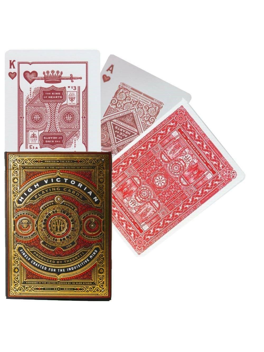 Theory11 High Victorian Kortos (Raudonos) Theory11 High Victorian Kortos (Raudonos)