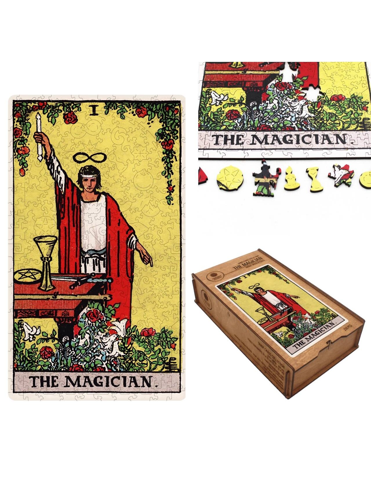 The Magician (Rider-Waite) Dėlionė Iš Medžio (250 detalių) Fantasy Puzzles The Magician (Rider-Waite) Dėlionė Iš Medžio (250 detalių) Fantasy Puzzles