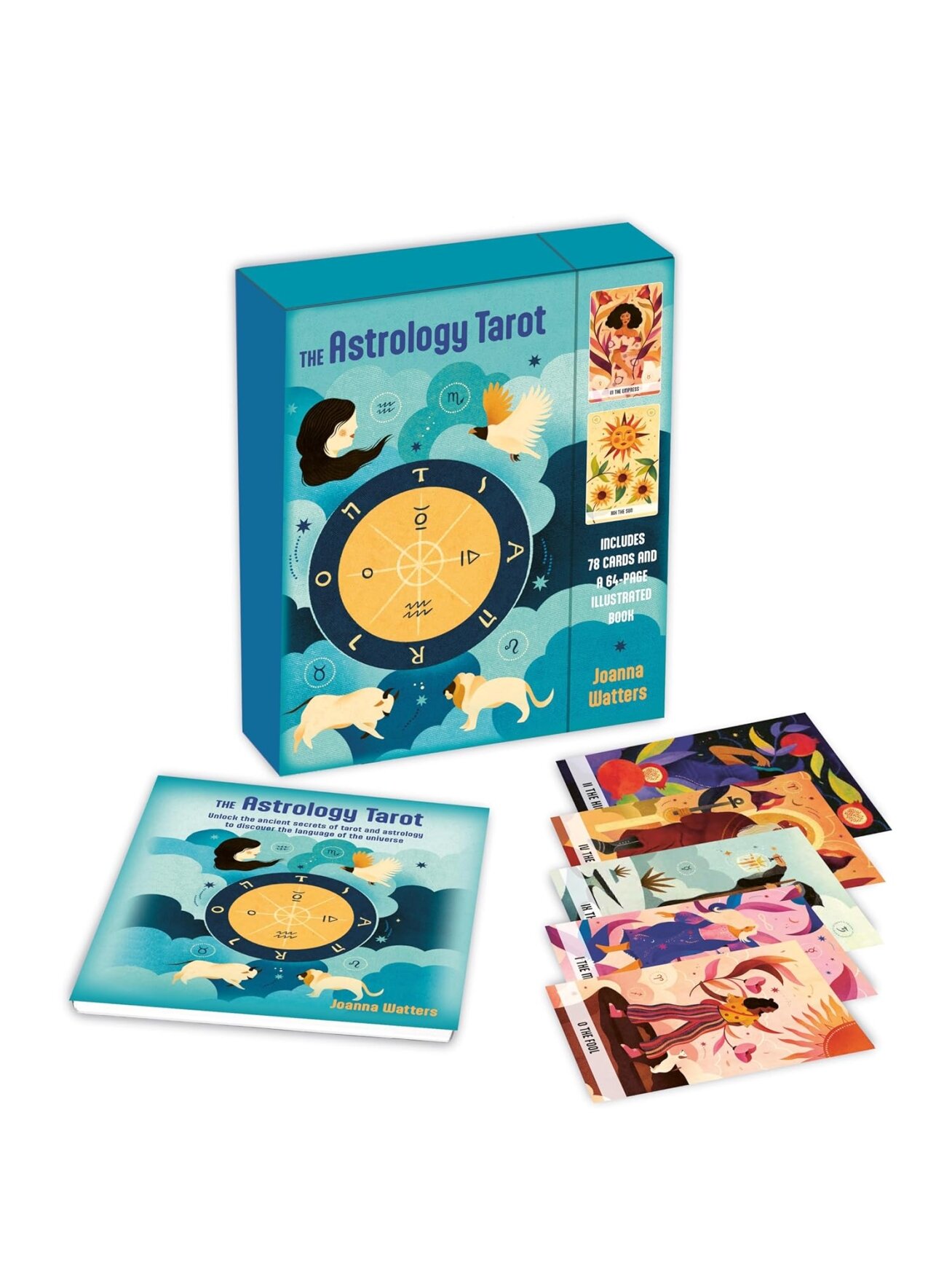 The Astrology Tarot: kortų ir knygos rinkinys Cico Books