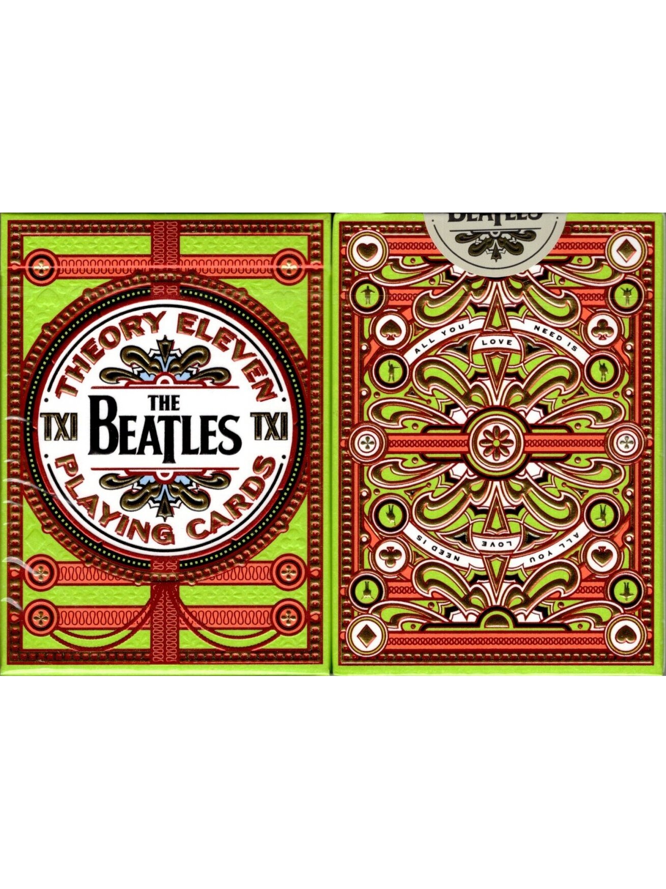 Theory11 The Beatles žaidimo kortos (žalios) 5