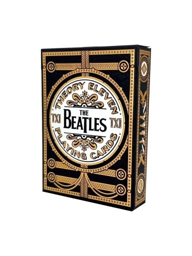 The Beatles specialaus leidimo žaidimo kortos (juodos) Theory11