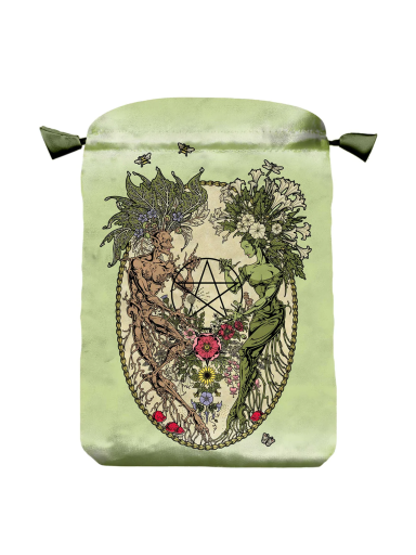 The Magickal Botanical satininis maišelis kortoms Lo Scarabeo