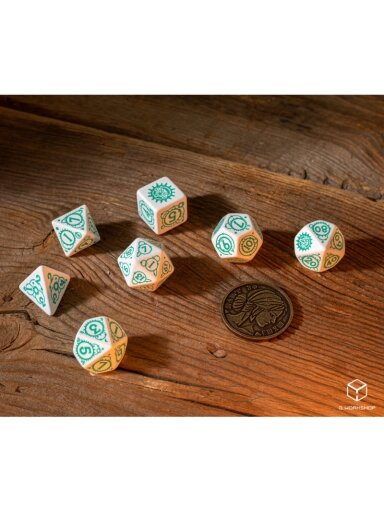 The Witcher Ciri The law of Surprise kauliukų rinkinys balta ir turkio sp