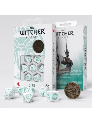 The Witcher Ciri The law of Surprise kauliukų rinkinys balta ir turkio sp