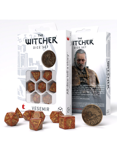 The Witcher kauliukų rinkinys Vesemir - The Wise Witcher Q-workshop