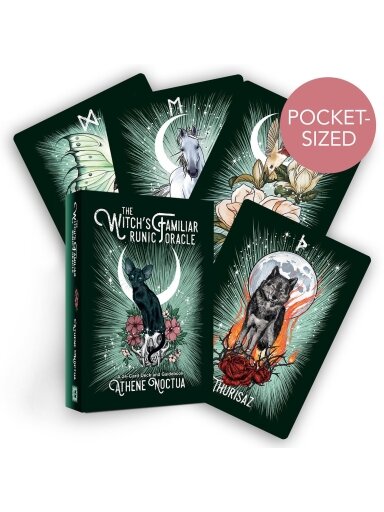 The Witch’s Familiar Runic Oracle kortos Pocket Hay House