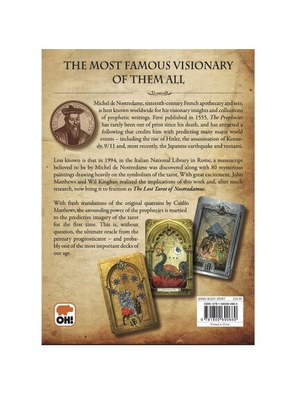 The Lost Tarot Of Nostradamus kortos Orange Hippo 5