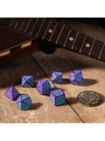 The Witcher Dandelion kauliukų rinkinys violetinės ir turkio sp 1 The Witcher Dandelion kauliukų rinkinys violetinės ir turkio sp 1