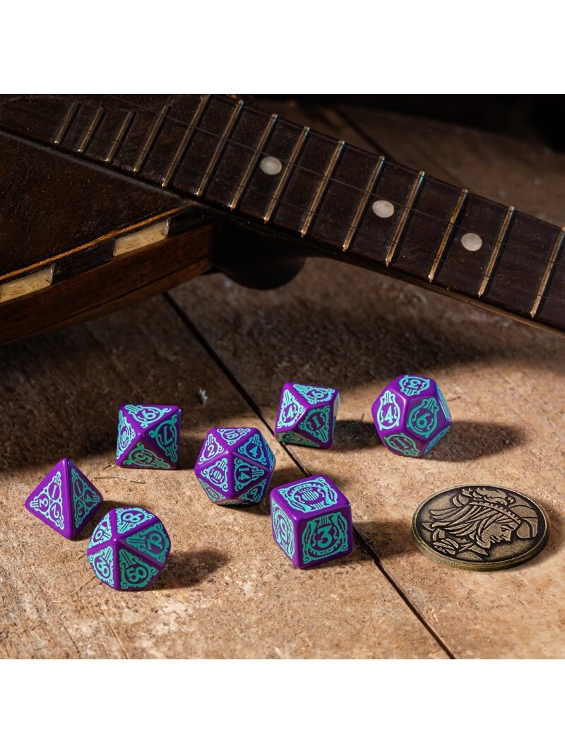 The Witcher Dandelion kauliukų rinkinys violetinės ir turkio sp 1
