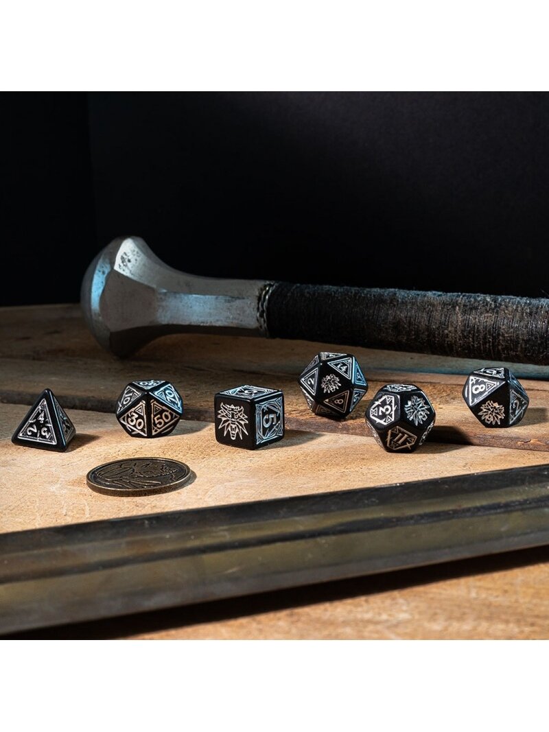 The Witcher Geralt Silver Sword kauliukų rinkinys juodos ir sidabro sp 3