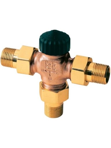 Trieigis reversinis ventilis DN 20 žalvaris