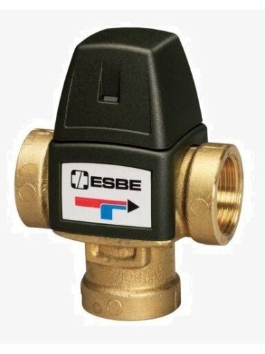 Trieigis termostatinis vožtuvas Esbe VTA321, Rp 3/4", temp. 20-43°C, kvs 1.6, vidinis sriegis