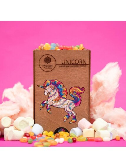 Unicorn Dėlionė Iš Medžio XL Dydis (600 detalių) Fantasy Puzzles 5