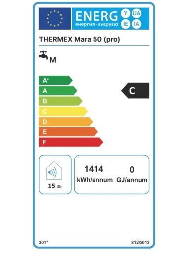 Vandens šildytuvas MARA 50L PRO Thermex su sausu kaitinimo elementu Vandens šildytuvas MARA 50L PRO Thermex su sausu kaitinimo elementu