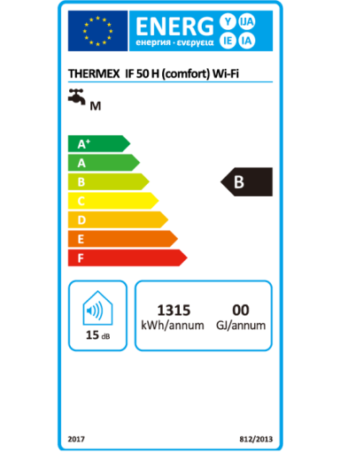 Vandens šildytuvas Thermex IF Comfort 50H Wi-Fi