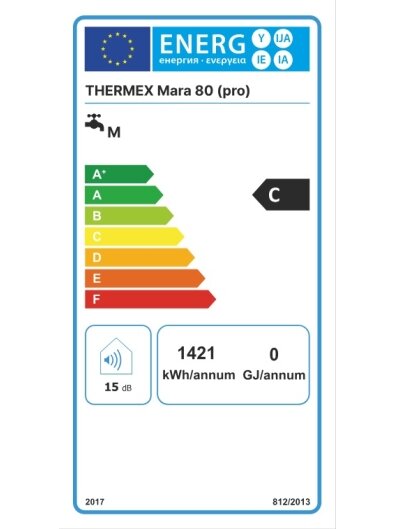Vandens šildytuvas MARA 80L PRO Thermex su sausu kaitinimo elementu 1 Vandens šildytuvas MARA 80L PRO Thermex su sausu kaitinimo elementu 1