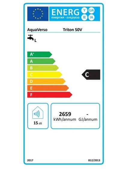 Vandens šildytuvas Thermex TRITON Aqua Verso 30L 1