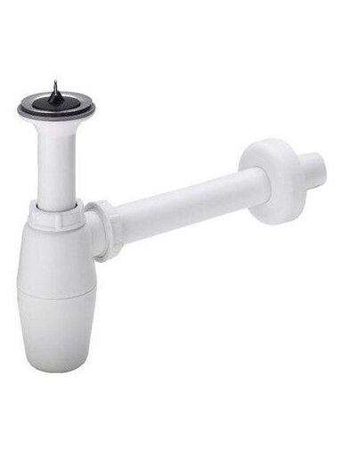 Viega praustuvo sifonas butelinis, su ventiliu 1 1/4 x 32, plastikinis
