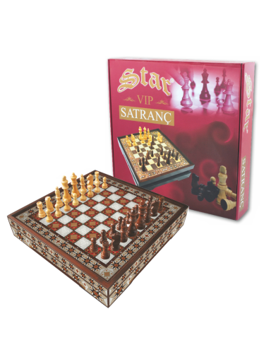 Vip Chess Set Hatem Lux L dydžio šachmatų rinkinys Star