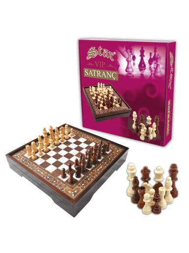 Vip Chess Set Pearl S dydžio šachmatų rinkinys Star