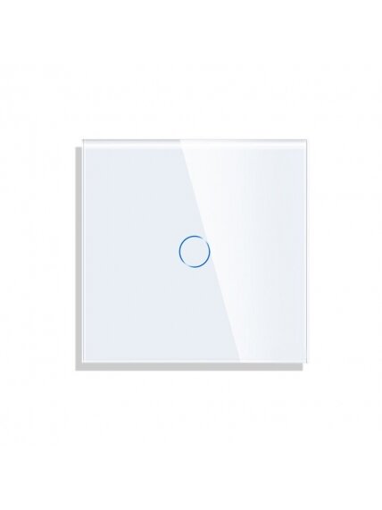 Vienpolis sensorinis jungiklio dangtelis Feelspot, baltas, 47x47mm Vienpolis sensorinis jungiklio dangtelis Feelspot, baltas, 47x47mm