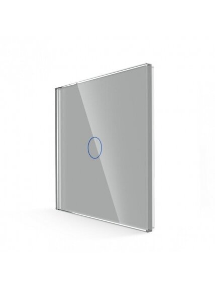 Vienpolis sensorinis jungiklio dangtelis Feelspot, pilkas, 86x86mm 1