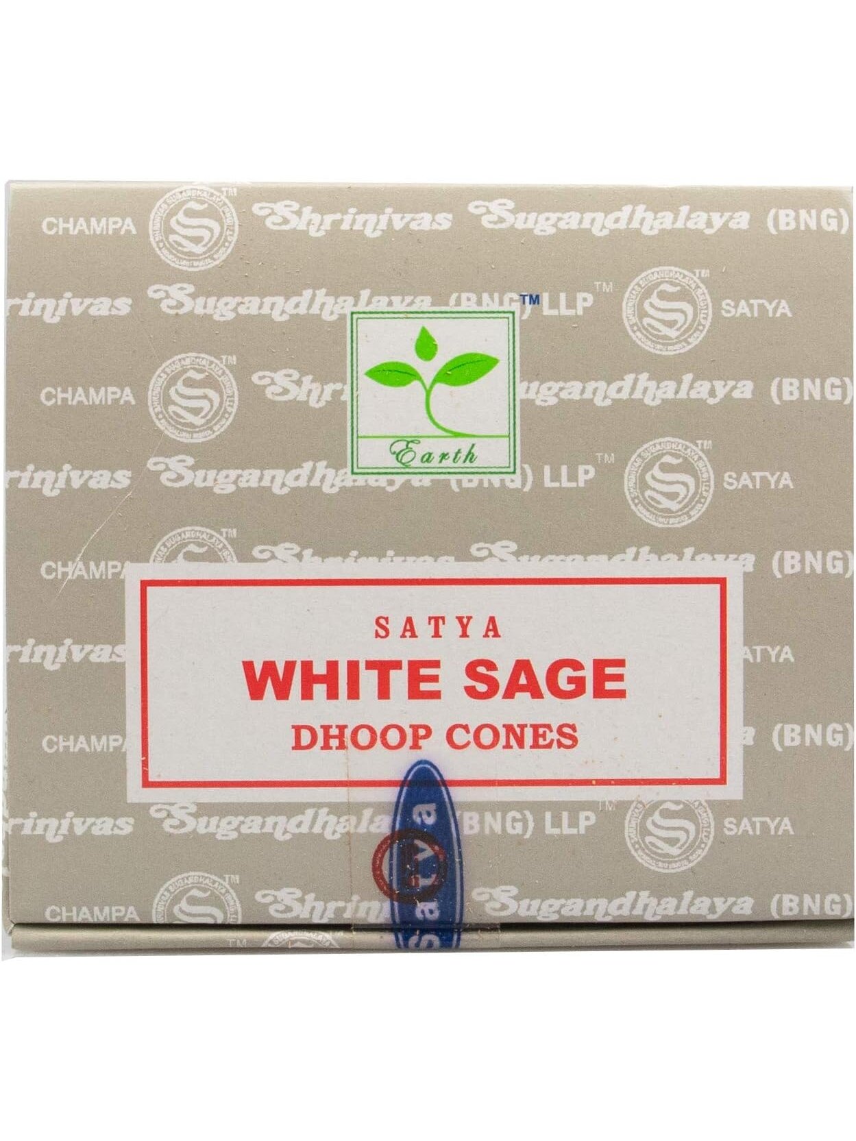 White Sage kūginiai smilkalai Satya 1 White Sage kūginiai smilkalai Satya 1