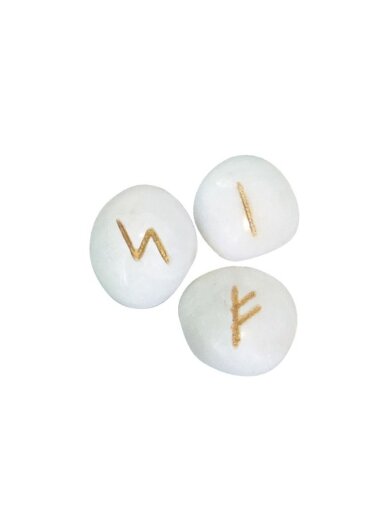 White Onyx Runos Lo Scarabeo