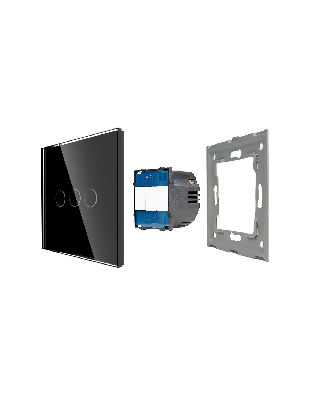 WiFi tripolis sensorinis jungiklis Feelspot, juodas 600W 4