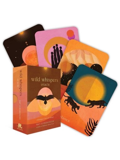 Wild Whispers Oracle: Messages from the Desert orakulo kortos Rockpool Publishing