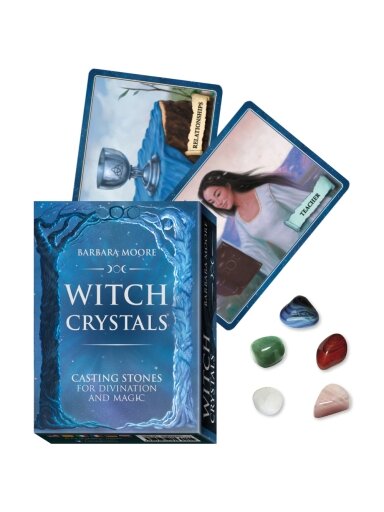 Witch Crystals Casting Stones for Divination and Magic rinkinys Lo Scarabeo