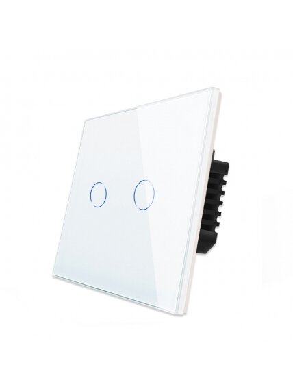 WiFi dvipolis sensorinis jungiklis Feelspot, baltas 600W 2 WiFi dvipolis sensorinis jungiklis Feelspot, baltas 600W 2