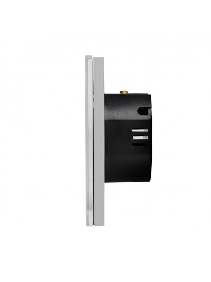 WiFi dvipolis sensorinis jungiklis Feelspot, pilkas 600W 3 WiFi dvipolis sensorinis jungiklis Feelspot, pilkas 600W 3