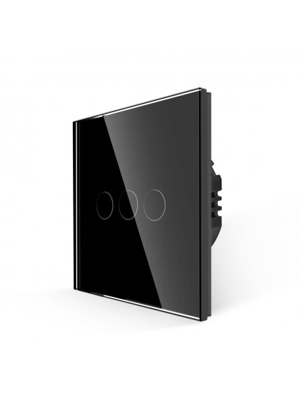 WiFi tripolis sensorinis jungiklis Feelspot, juodas 600W 1