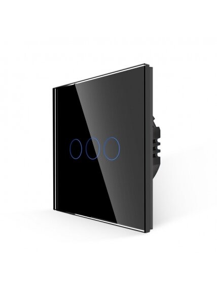 WiFi tripolis sensorinis jungiklis Feelspot, juodas 600W 2 WiFi tripolis sensorinis jungiklis Feelspot, juodas 600W 2