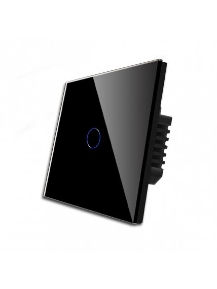 WiFi vienpolis sensorinis jungiklis Feelspot, juodas 600W 2