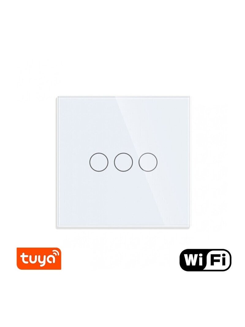 WiFi tripolis sensorinis jungiklis Feelspot, baltas 600W WiFi tripolis sensorinis jungiklis Feelspot, baltas 600W
