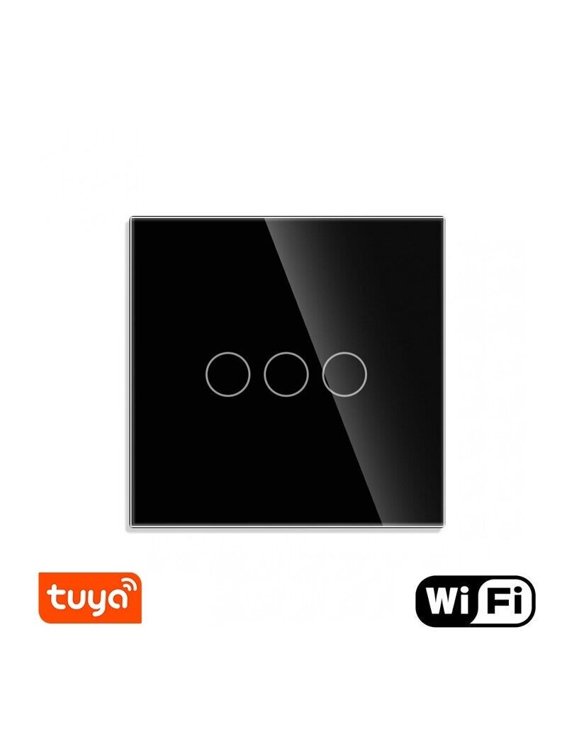 WiFi tripolis sensorinis jungiklis Feelspot, juodas 600W
