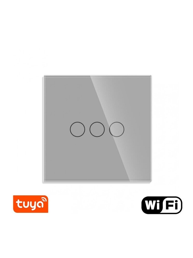 WiFi tripolis sensorinis jungiklis Feelspot, pilkas 600W WiFi tripolis sensorinis jungiklis Feelspot, pilkas 600W