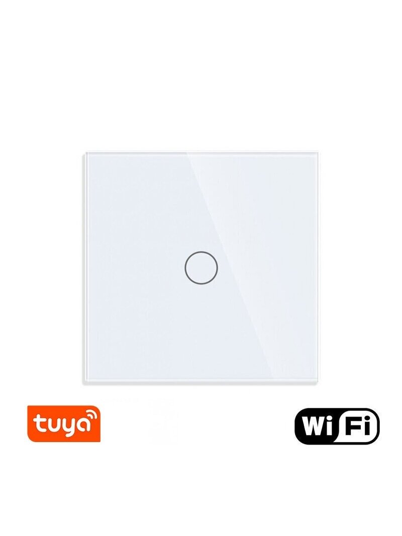 WiFi vienpolis sensorinis jungiklis Feelspot, baltas 600W WiFi vienpolis sensorinis jungiklis Feelspot, baltas 600W