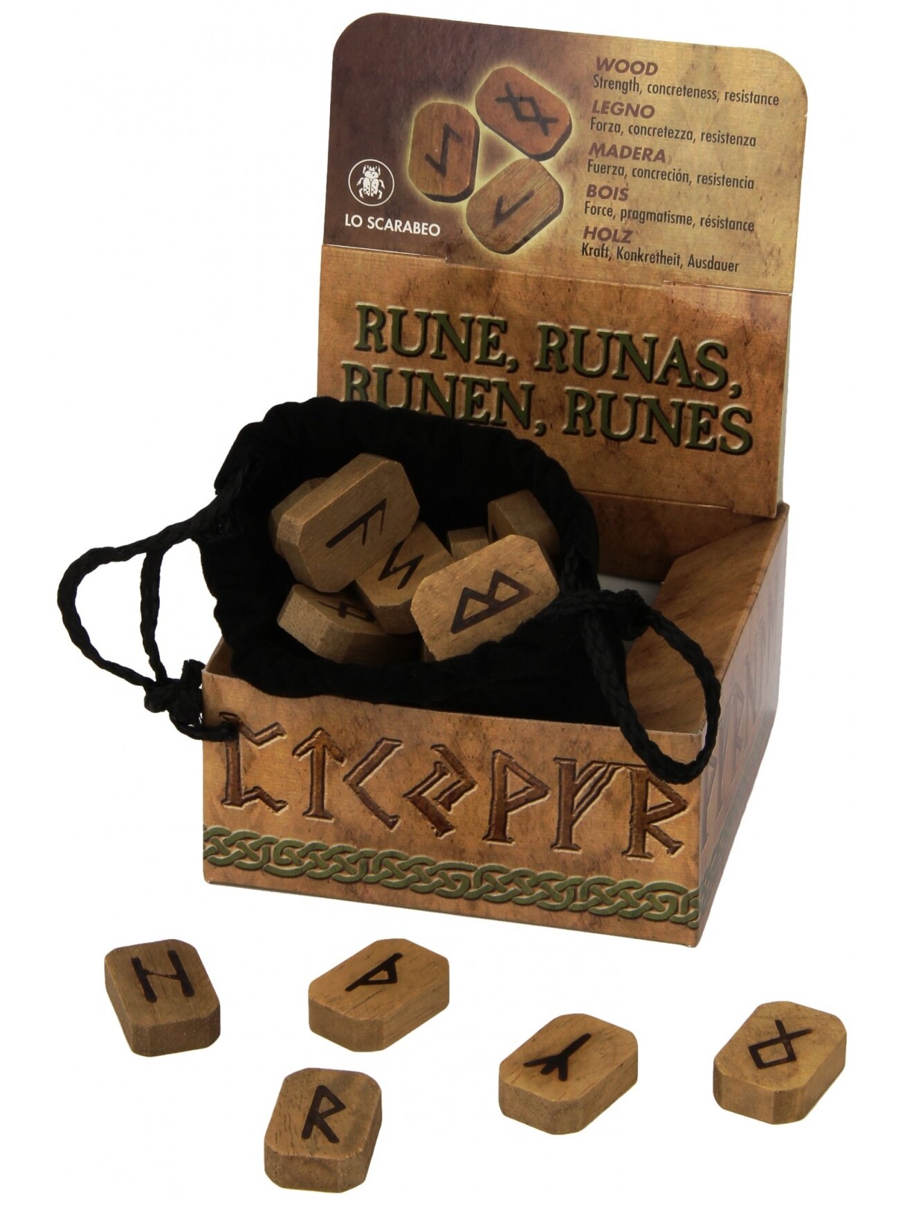 Wooden runos (medinės) Lo Scarabeo