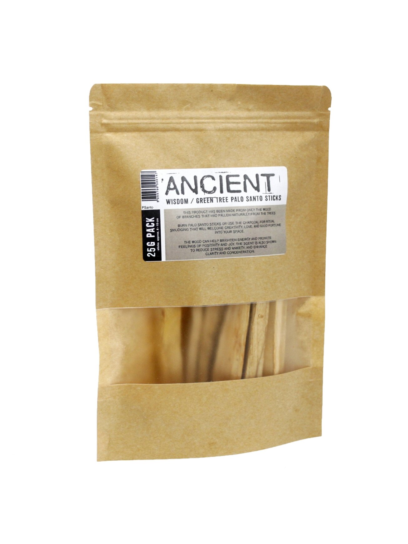 Žaliojo medžio Palo Santo lazdelės smilkymui 25g Ancient Wisdom