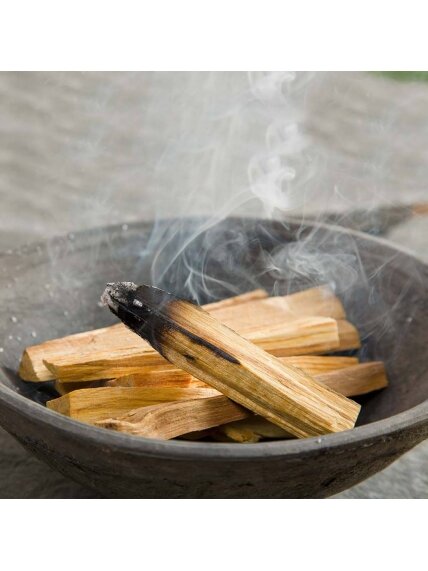 Žaliojo medžio Palo Santo lazdelės smilkymui 25g Ancient Wisdom 3