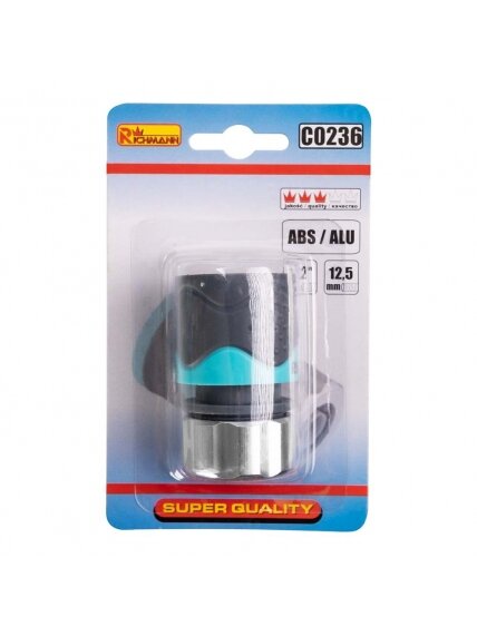 Žarnos jungtis ABS/ALU 1/2" 6 Richmann 2