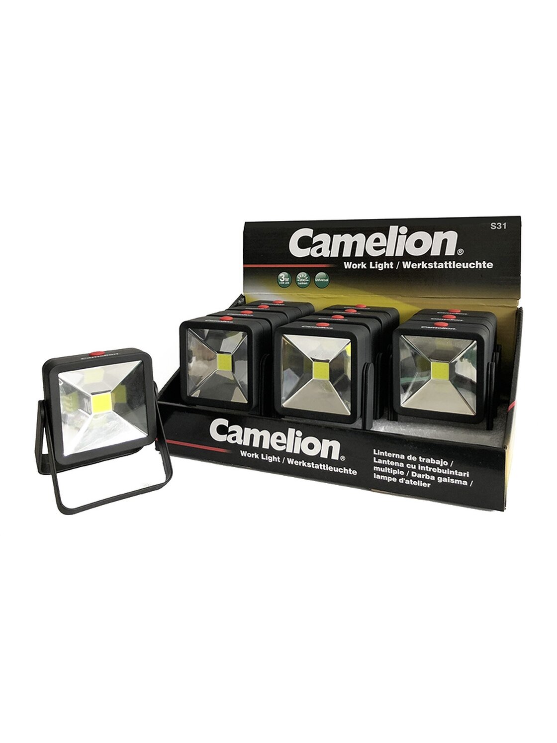 Žibintuvėlis COB LED, 3W, 200lm, 4xAAA, CAMELION 1