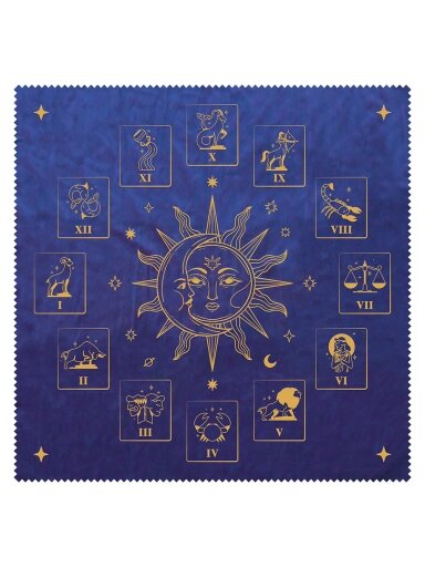 Zodiac kilimėlis taro kortoms (50x50cm) Lo Scarabeo